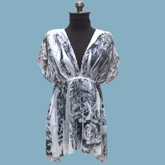 Love Culture, Sheer, beaded, Dress, blouse - Picture 1 of 7